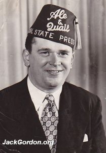 Jack Gordon, Ale and Quail Society